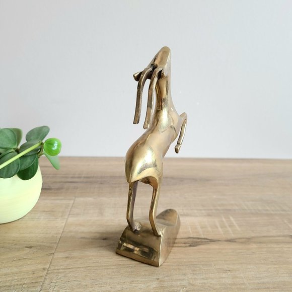 Vintage brass gazelle antelope figurine. - Picture 3 of 5